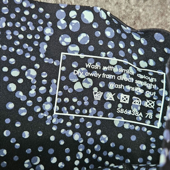 Sweaty Betty Leggings Power 7/8 Black Blue Bubble Size Medium - Picture 5 of 6